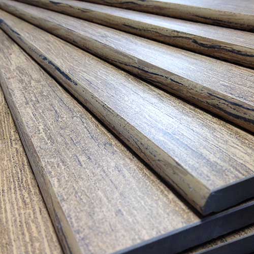 Wood Plank Bullnose Tile with Wood-look Glazing!