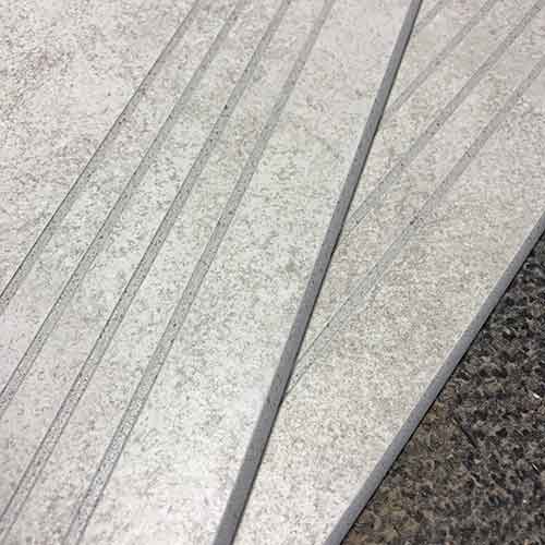 Image of Stair Tread with Speckled Glazing in Grooves