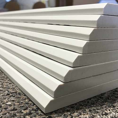 Image of bevel edge pieces in a variety of specifications